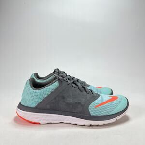 Nike FS Lite Run 3 Gray Mint Atlehetic Running Shoes 807145-400 Women's Size 6.5